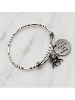 Adjustable Silver Spider-Man Tom Holland Bracelet